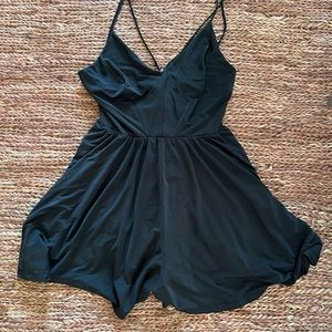 Urban Outfitters Black Romper in size Small with open back
